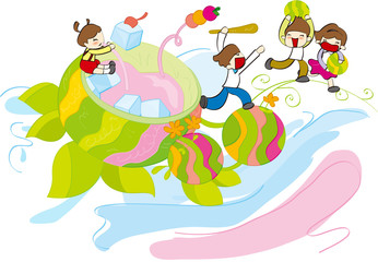 Illustration of Children's Day