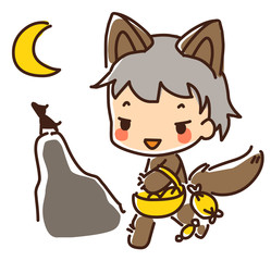 Illustration of Halloween day