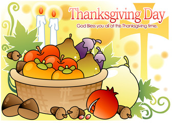 Illustration of Thanksgiving Day