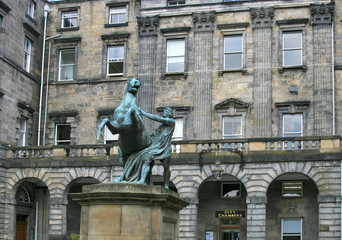 Alexander and Bucephalus statue, Edinburgh