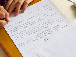 ecrire feuille devoir