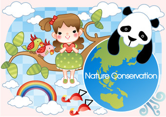 Illustration of nature Protection