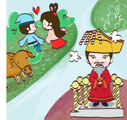 Illustration of Korean traditional holidays