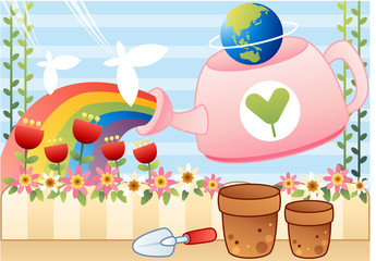 Illustration of Arbor Day