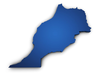 Map Of Morocco 3d Shape