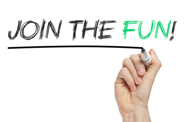 Hand writing join the fun