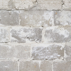 Old dirty brick wall fragment