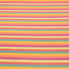 Striped wicker mat fragment