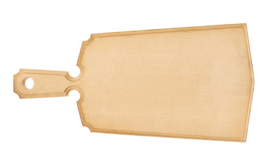 Wooden cutting board isolated