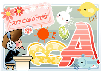 Naklejka premium Illustration of education