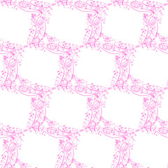 floral seamless background in pink