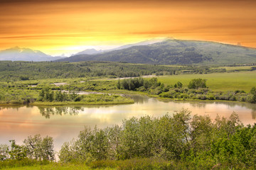 Evening scene in Montana