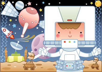 Illustration of space flight