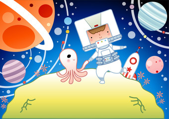 Illustration of space flight