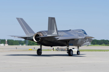 F-35 Lightning II Aircraft getting ready to take off