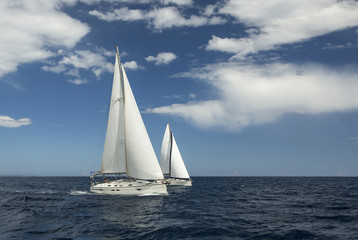 Fototapeta premium Yachting in Greece. Sailing.