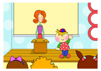 Illustration of new semester