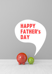 piggy baby Happy fathers day