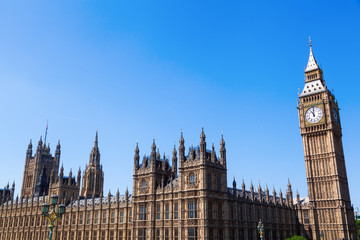 Fototapeta na wymiar Big Ben und Houses of Parliament