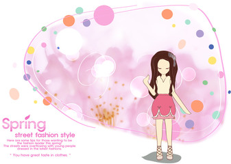 Illustration of spring