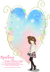 Illustration of spring