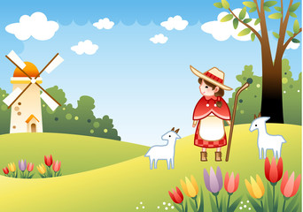 Obraz na płótnie Canvas Illustration of spring