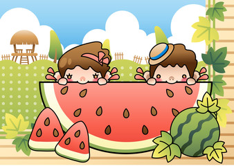 Illustration of summer