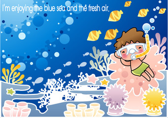 Illustration of summer