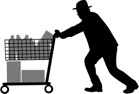 recommend clip art: Man shopping