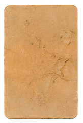 ancient used brown playing card paper background
