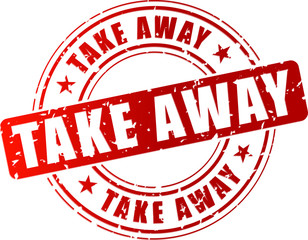 Vector take away stamp