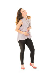 Fototapeta premium woman leggins posing