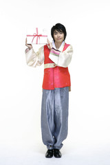 Couple in Korean Dress