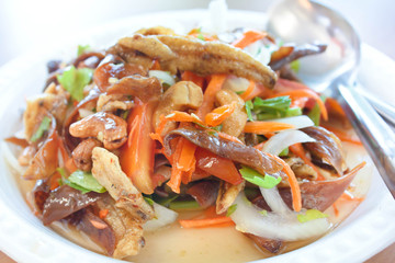 Crispy Spicy Salad, Thai food.