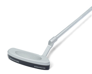 Golf club on white background