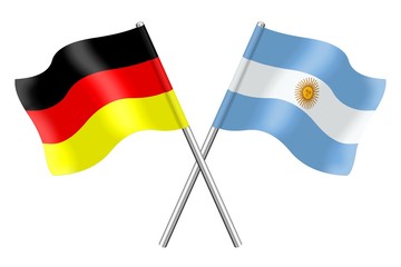 Flags : Germany and Argentina