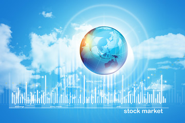 Growing Stock market chart