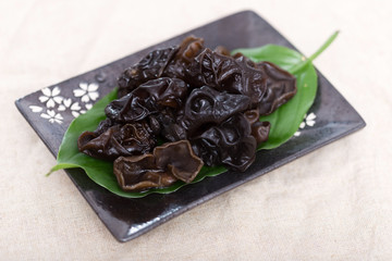 fresh jelly ear in the bowl