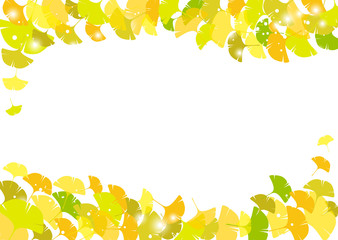 銀杏の葉のフレーム