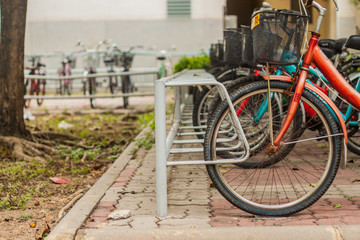 Fototapeta na wymiar bicycle parking