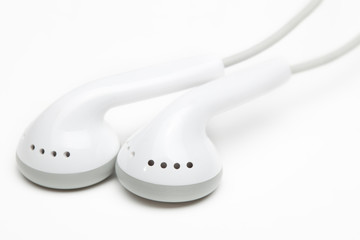 concept of digital music white Headphones