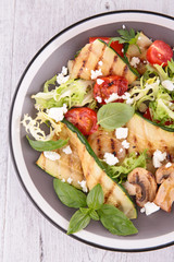 salad with grilled vegetables