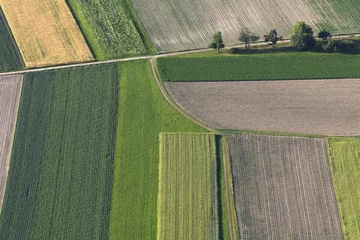 Fotobehang Fields from above © sivivolk