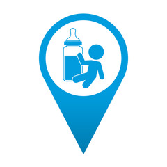 Icono localizacion simbolo biberon