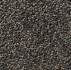 Black sesame seeds background