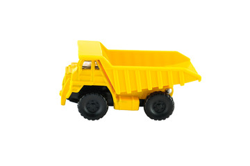 Yellow dump car toy. © nicescene