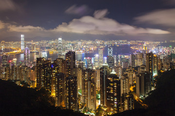 Fototapeta na wymiar Hong Kong Island Central Cityscape