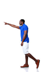 Portrait of a handsome african man isolated