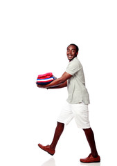 Portrait of a handsome african man isolated