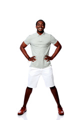 Portrait of a handsome african man isolated